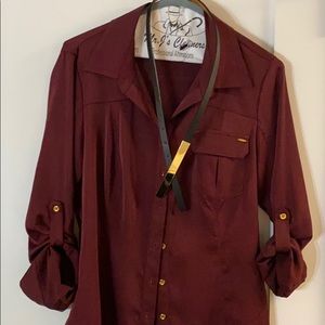 BEBE BLOUSE WITH BELT